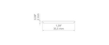 Abdeckung HSP-33 milchig